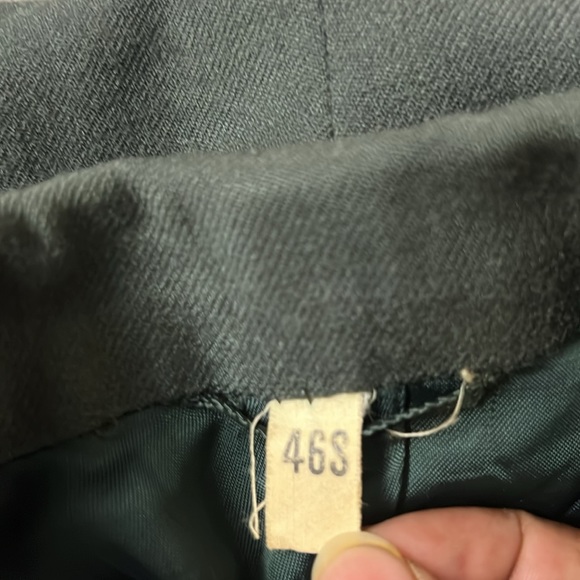 70s Vietnam War Mens Wool  Class 3 AG-344 Officer Coat Jacket Green USA Size 46S - Picture 10 of 16